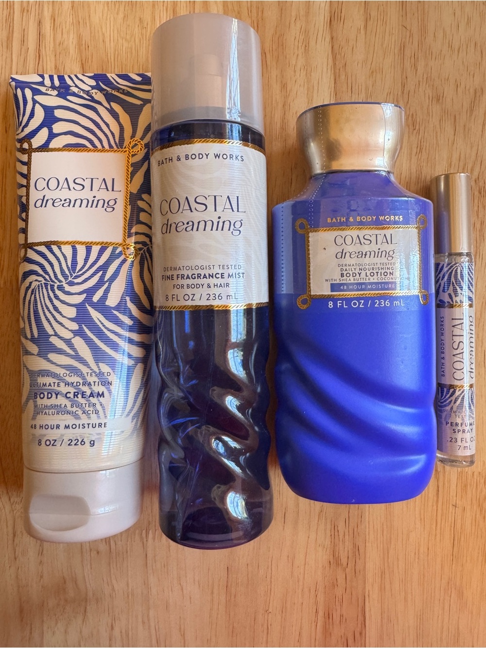 Bath & Body Works Coastal Dreaming Blue 4Piece Set